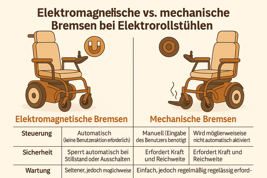 Elektromagnetische Vs. Mechanische Bremsen Bei Elektrorollstühlen Was Ist Der Unterschied